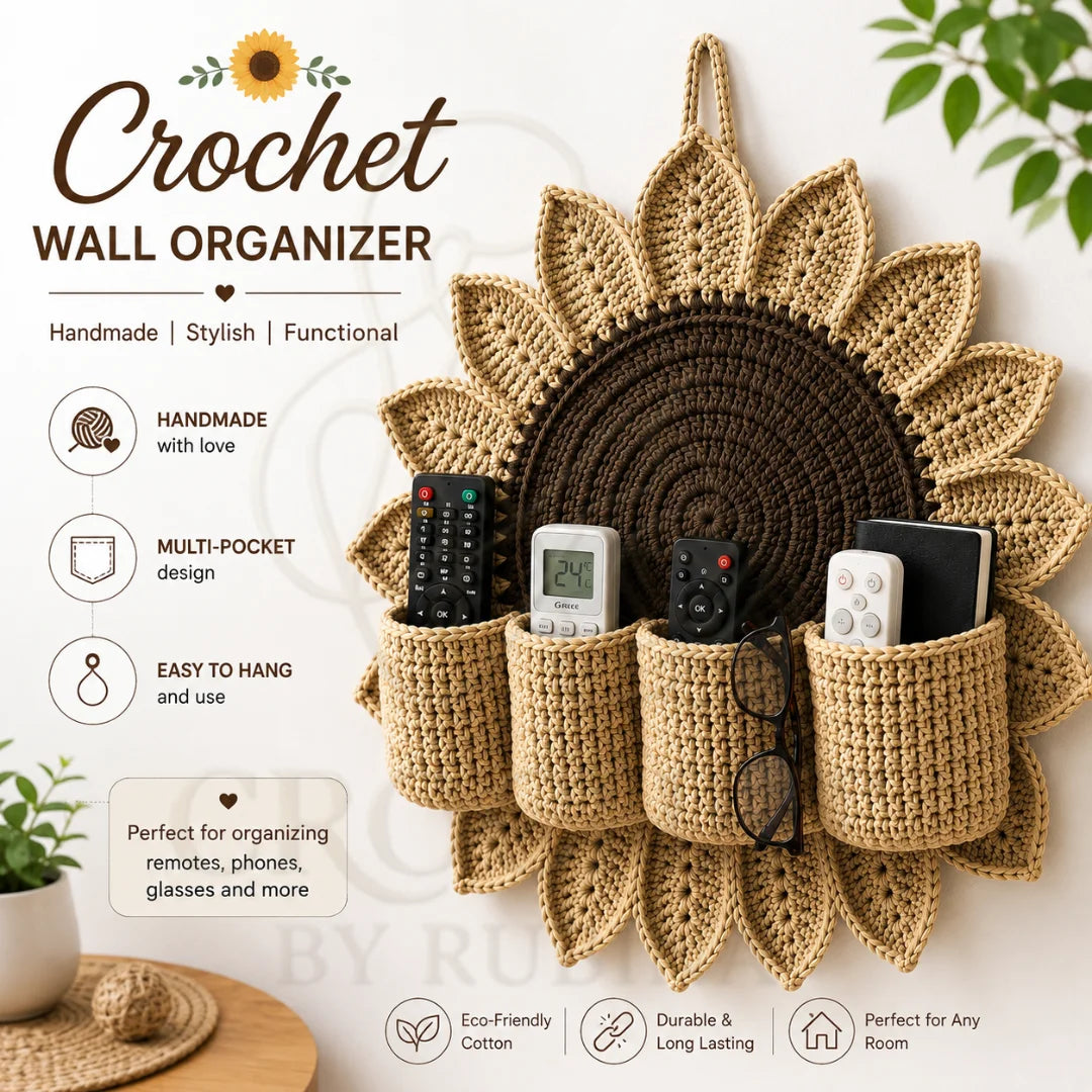 Crochet Wall Organizer