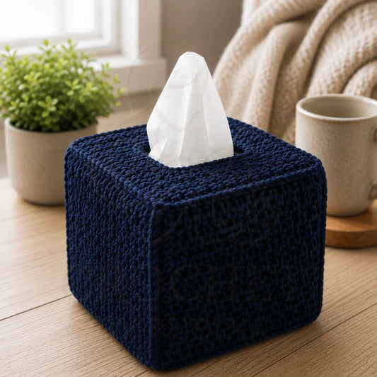 Crochet Knitted Tissue Box Cover