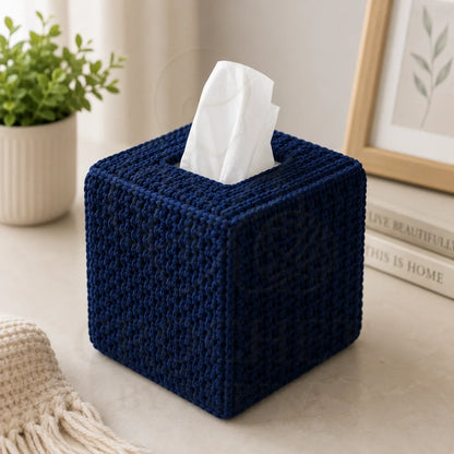Crochet Knitted Tissue Box Cover