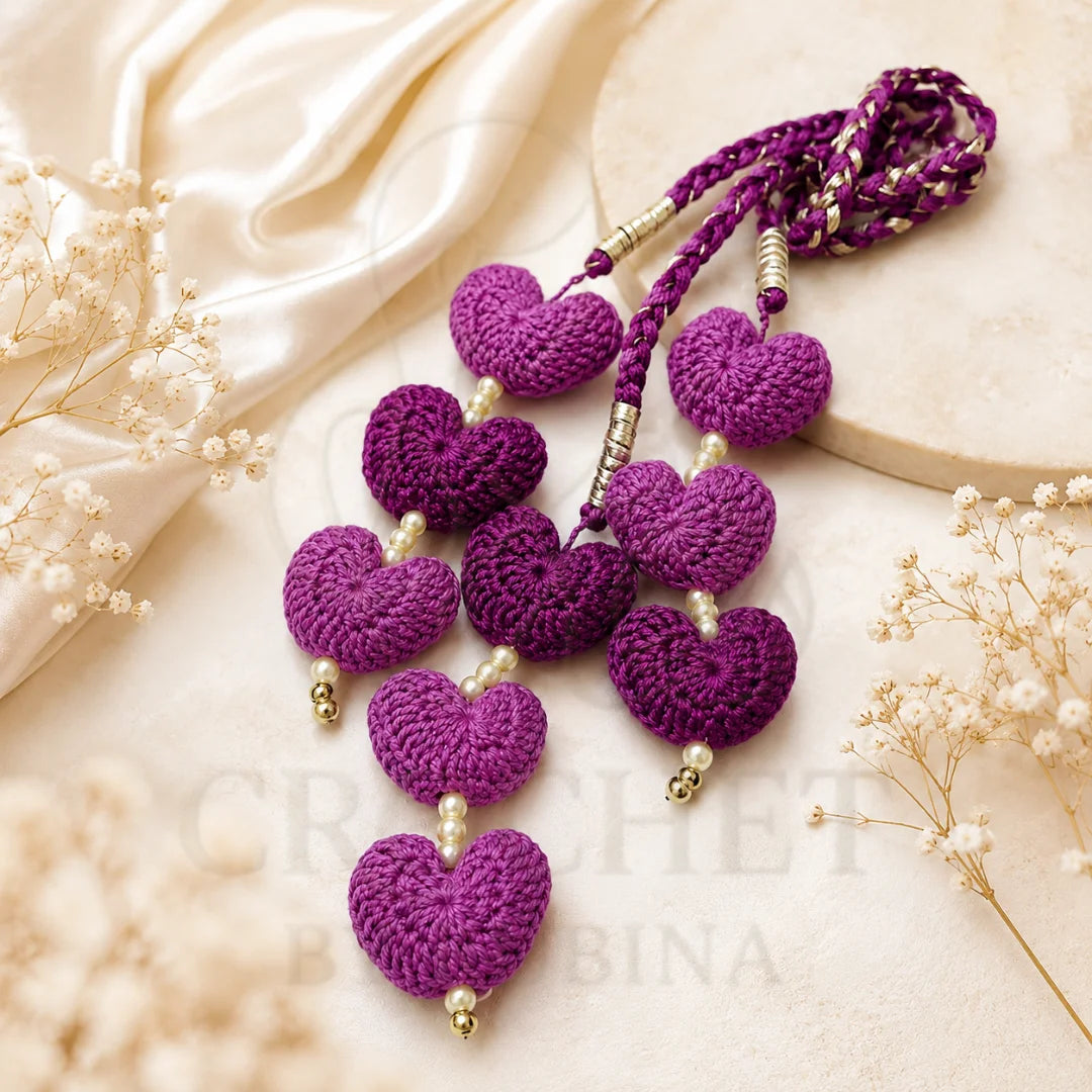 Crochet Heart Tassel Paranda