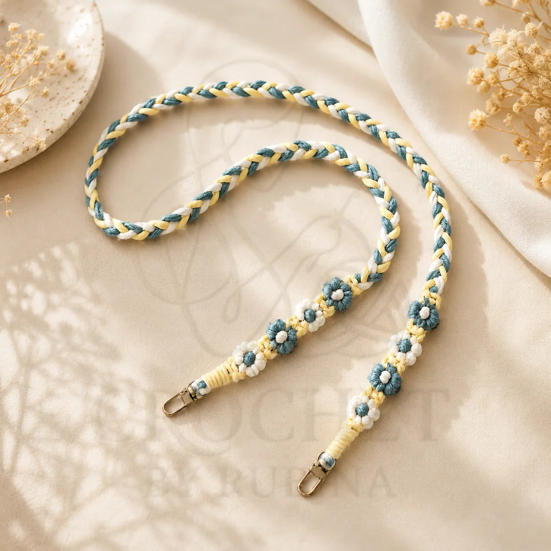 Crochet Pastel Bloom Phone Strap