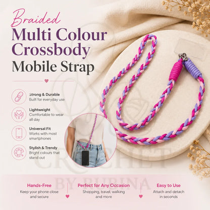 Crochet Braided Phone Strap