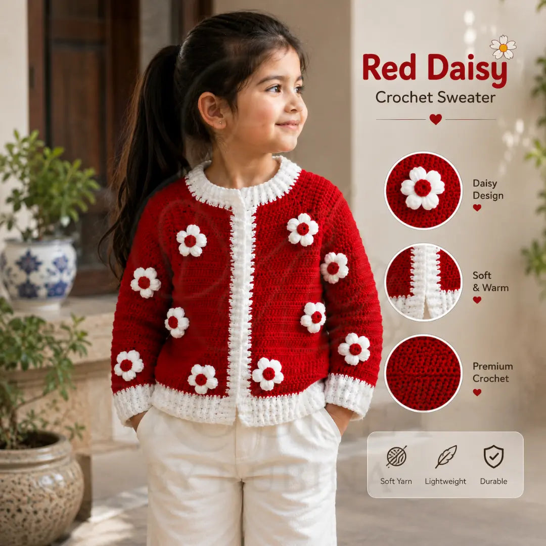 Crochet Daisy Sweater