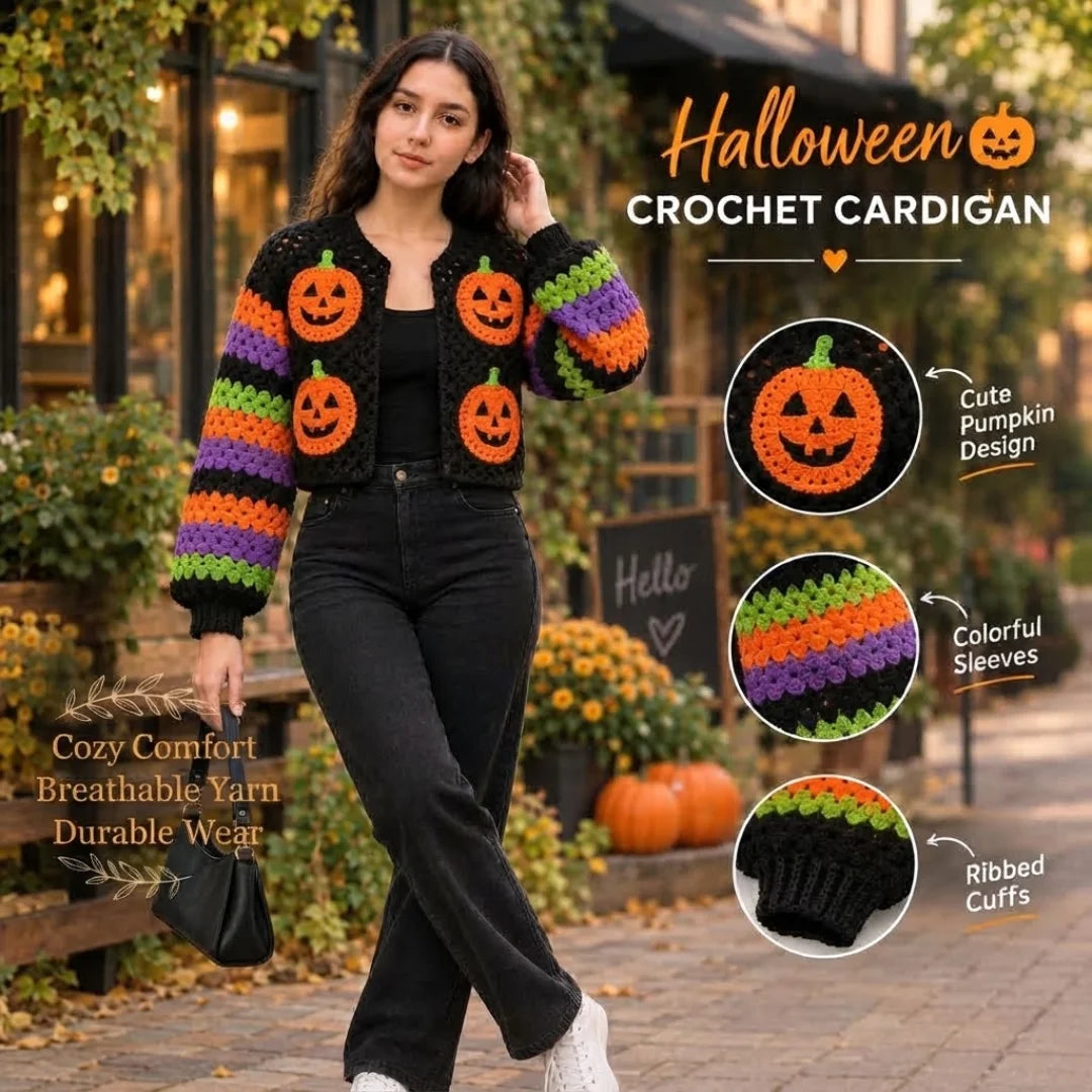 Crochet Halloween Sweater