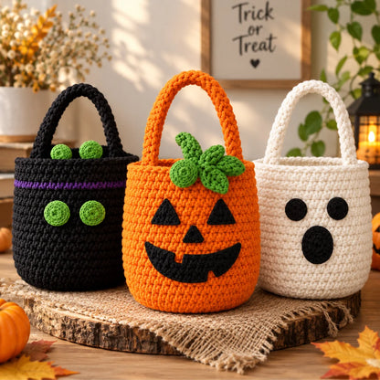 Crochet Halloween Basket