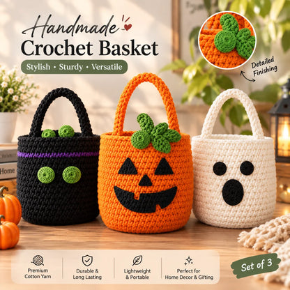 Crochet Halloween Basket