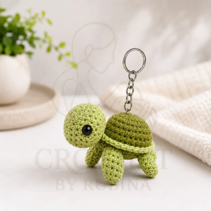 Crochet Turtle Keychain