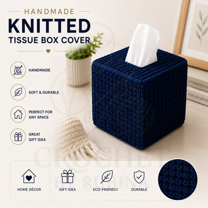Crochet Knitted Tissue Box Cover