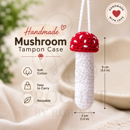 Crochet Mushroom Tampon Case