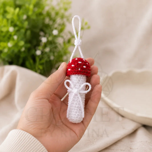 Crochet Mushroom Tampon Case