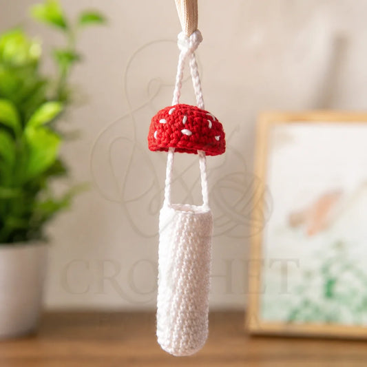 Crochet Mushroom Tampon Case