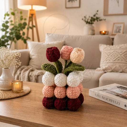 Crochet Tulip Bouquet