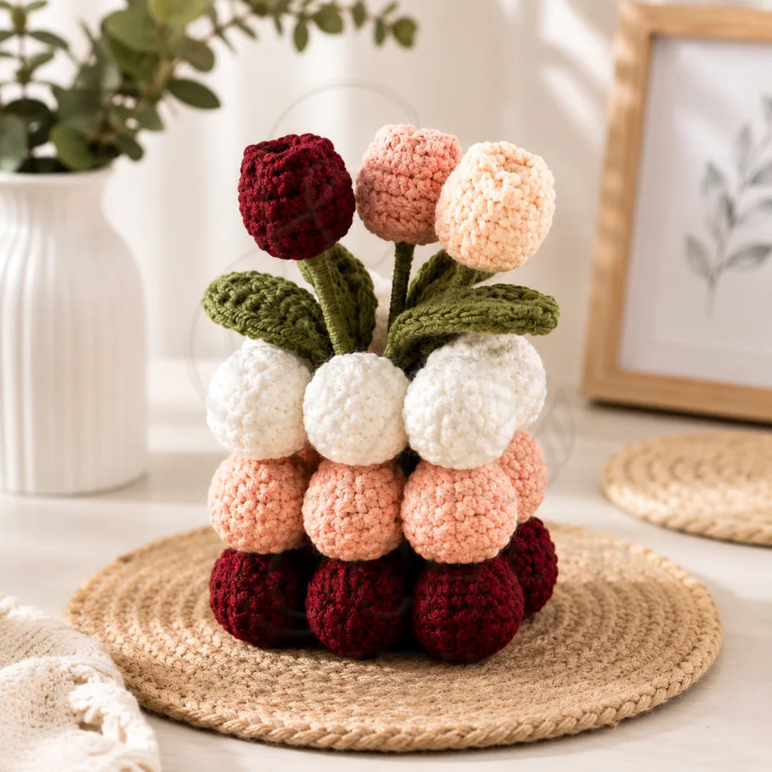 Crochet Tulip Bouquet