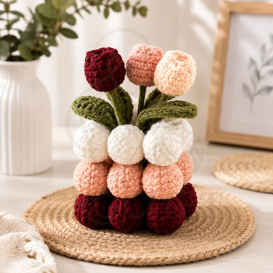 Crochet Tulip Bouquet