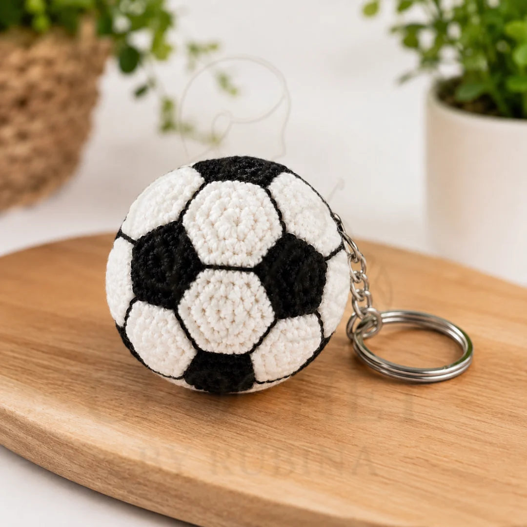 Crochet Ball Keychain