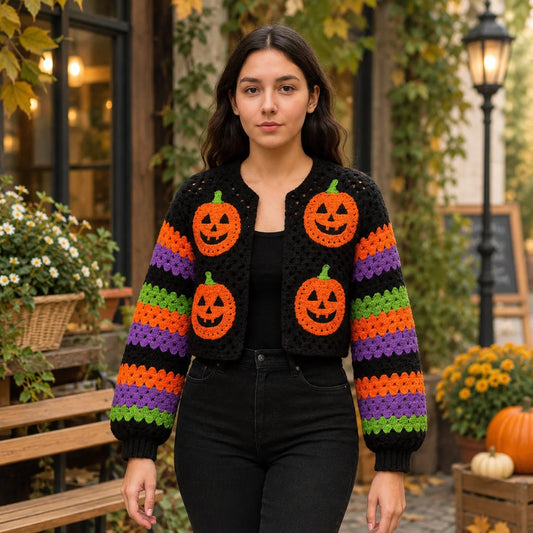 Crochet Halloween Sweater