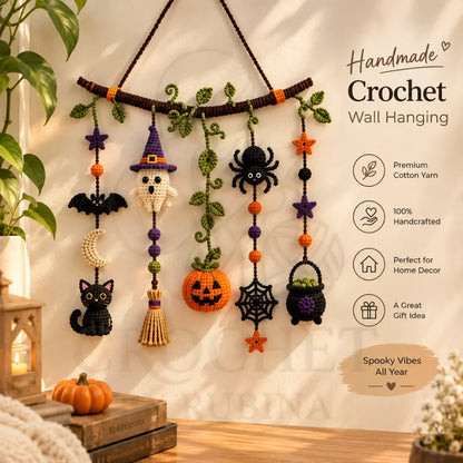 Crochet Halloween Wall Hanging