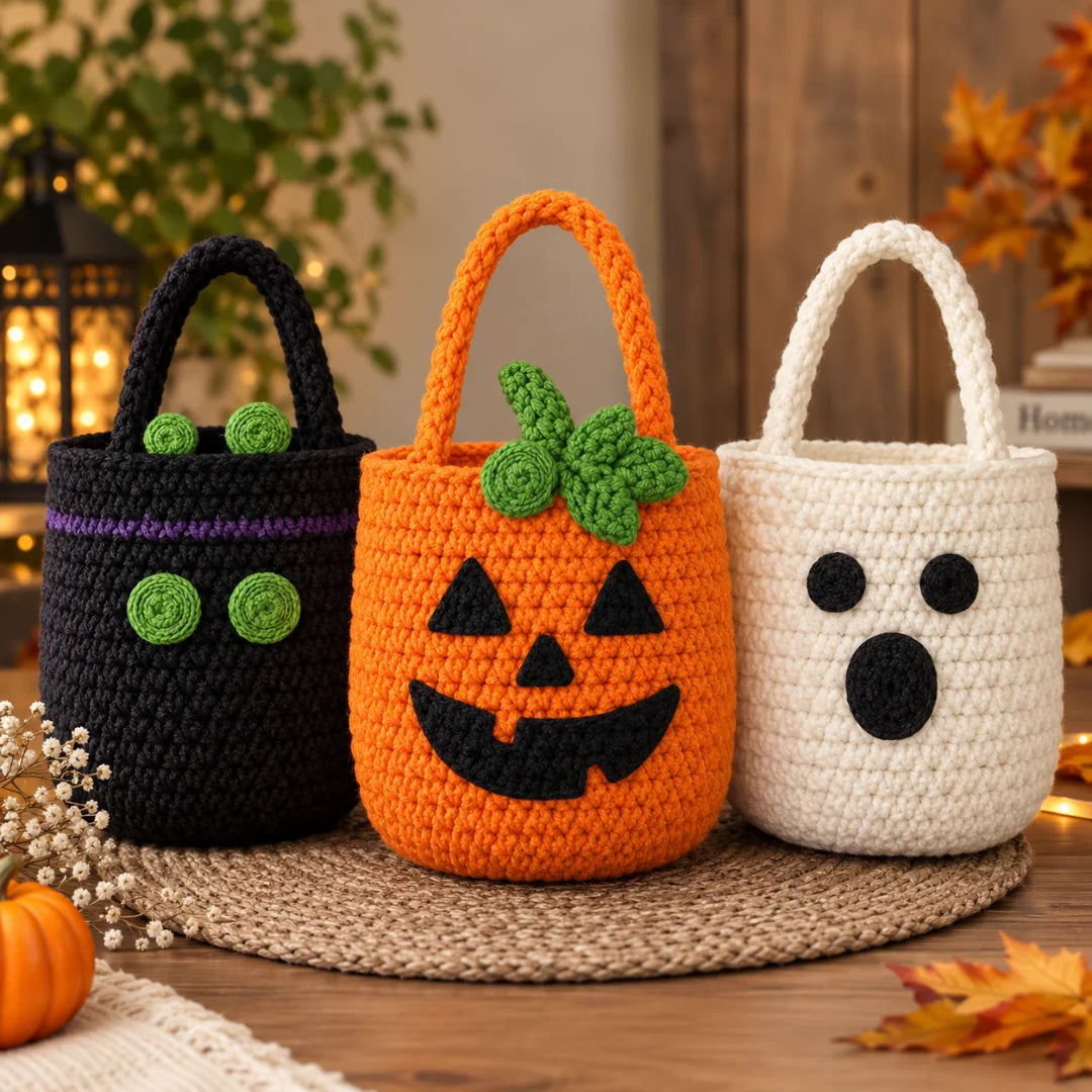 Crochet Halloween Basket