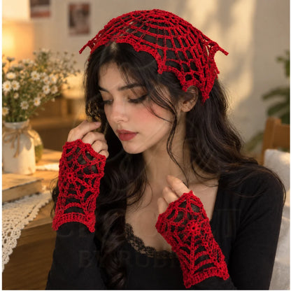 Halloween Bandana & Gloves Set